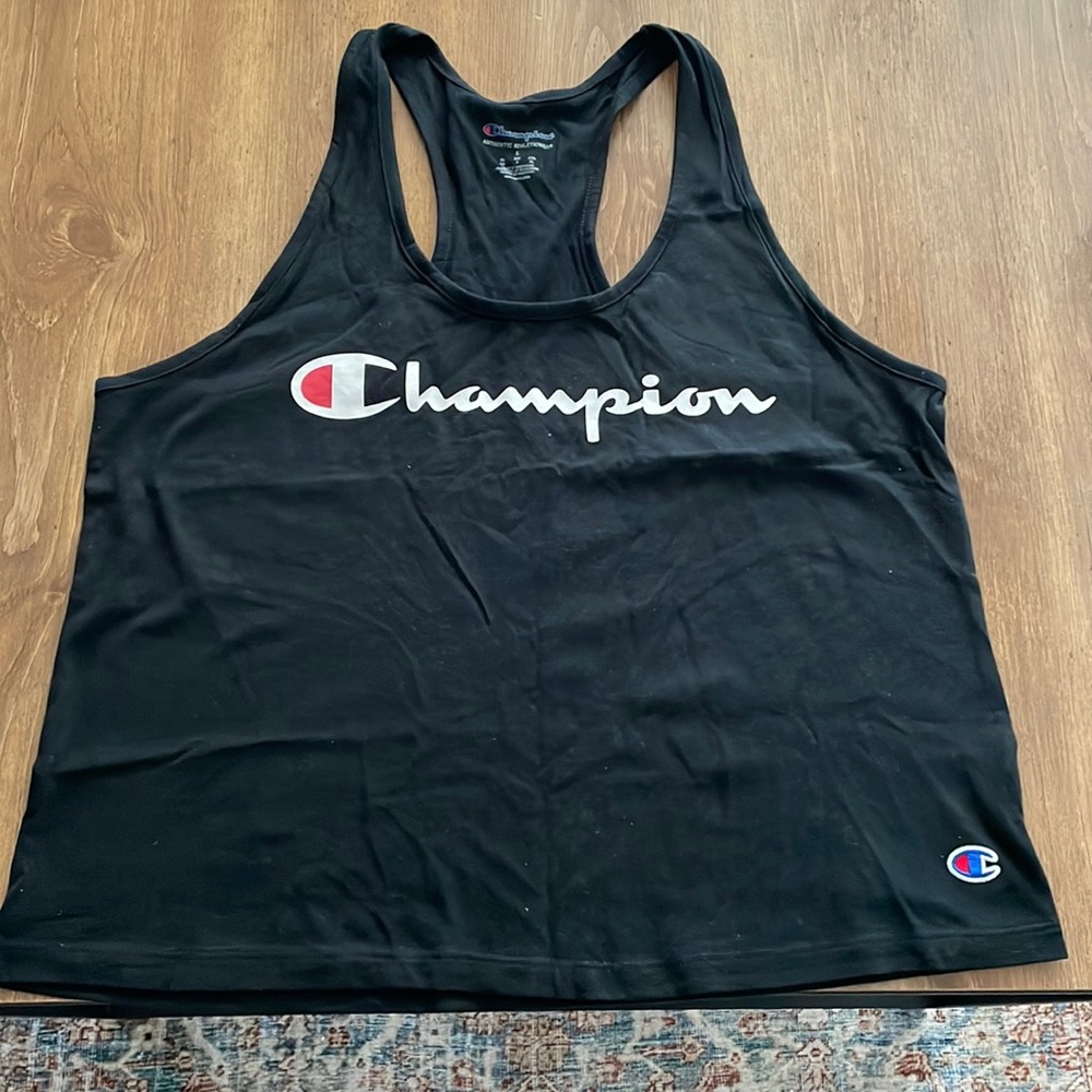 Champion Black Racerback Tank Top